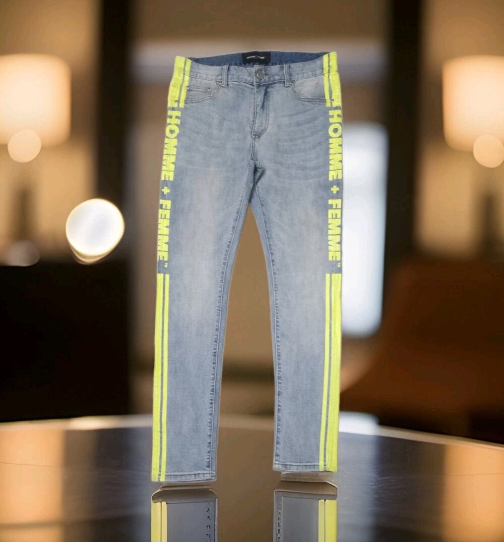 Homme Femme Mens Skinny Jeans Size 32